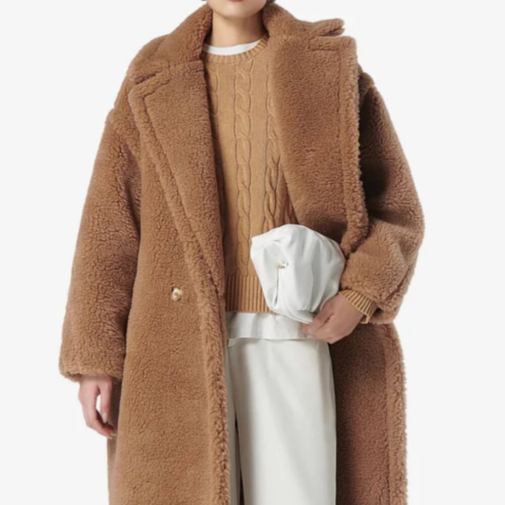 Wool Camel Color Teddy Coat Size Small